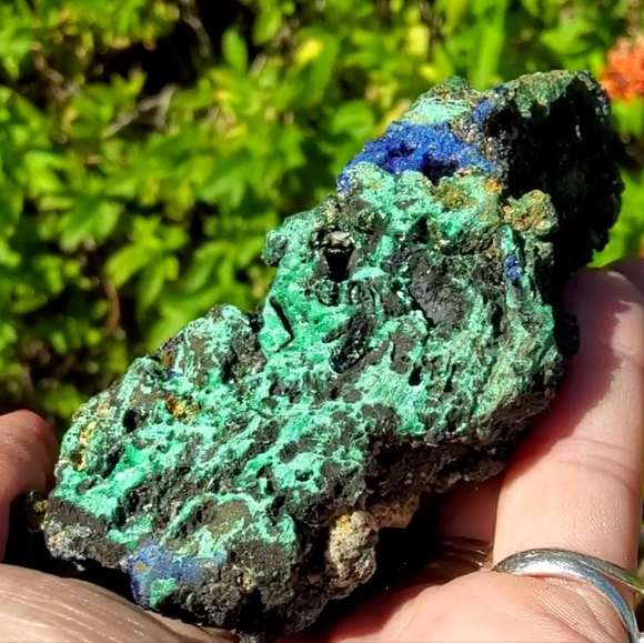 Large Sparkling Malachite & Azurite Specimen - Picture 12 of 17